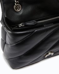 Pinko Μικρή Τσάντα Ώμου Love Bag Puff Maxi Quilt - Μαύρο