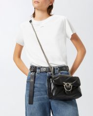Pinko Μικρή Τσάντα Ώμου Love Bag Puff Maxi Quilt - Μαύρο
