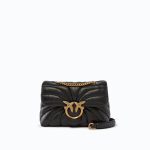 Pinko Μικρή Τσάντα Χιαστί Love Bag Puff Butterfly - Μαύρο