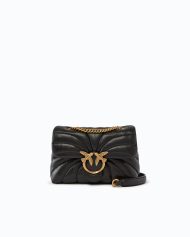 Pinko Μικρή Τσάντα Χιαστί Love Bag Puff Butterfly - Μαύρο