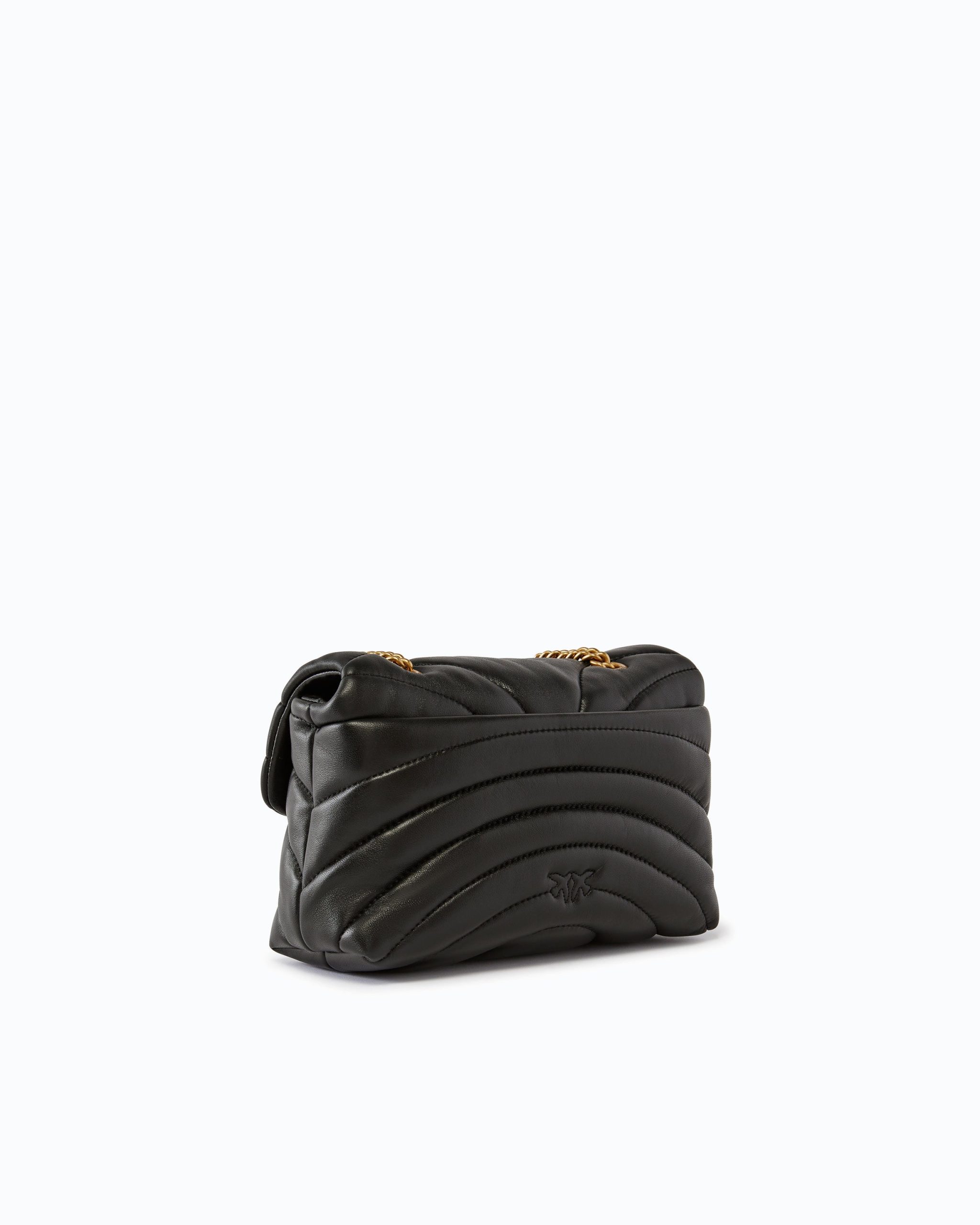 Pinko Μικρή Τσάντα Χιαστί Love Bag Puff Butterfly - Μαύρο