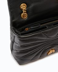 Pinko Μικρή Τσάντα Χιαστί Love Bag Puff Butterfly - Μαύρο