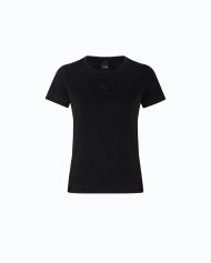 Pinko T-shirt με Λογότυπο Love Birds - Μαύρο