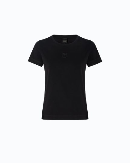 Pinko T-shirt με Λογότυπο Love Birds - Μαύρο