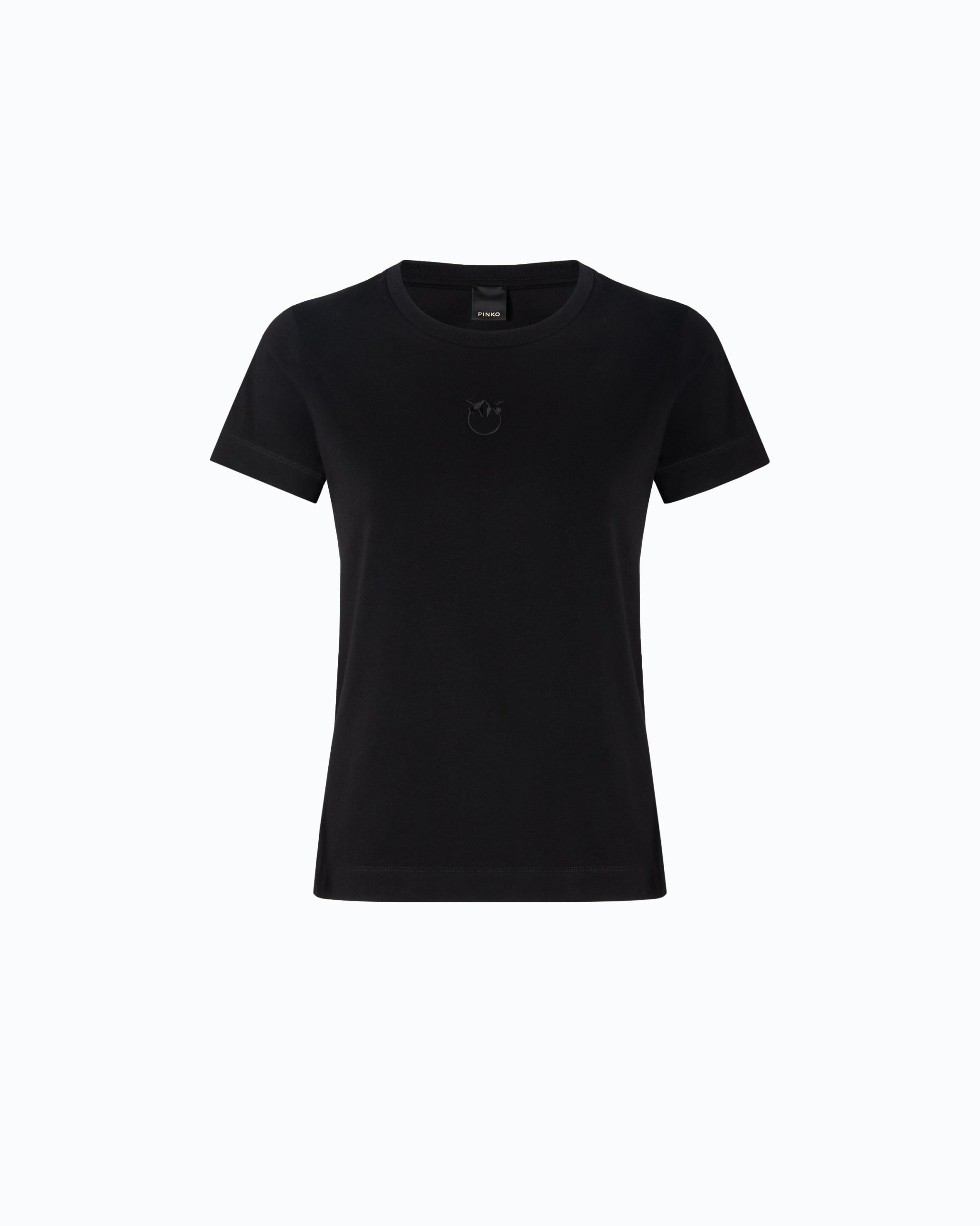 Pinko T-shirt με Λογότυπο Love Birds - Μαύρο