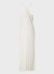 Zoya Angel Μακρύ Rib Φόρεμα - Off White