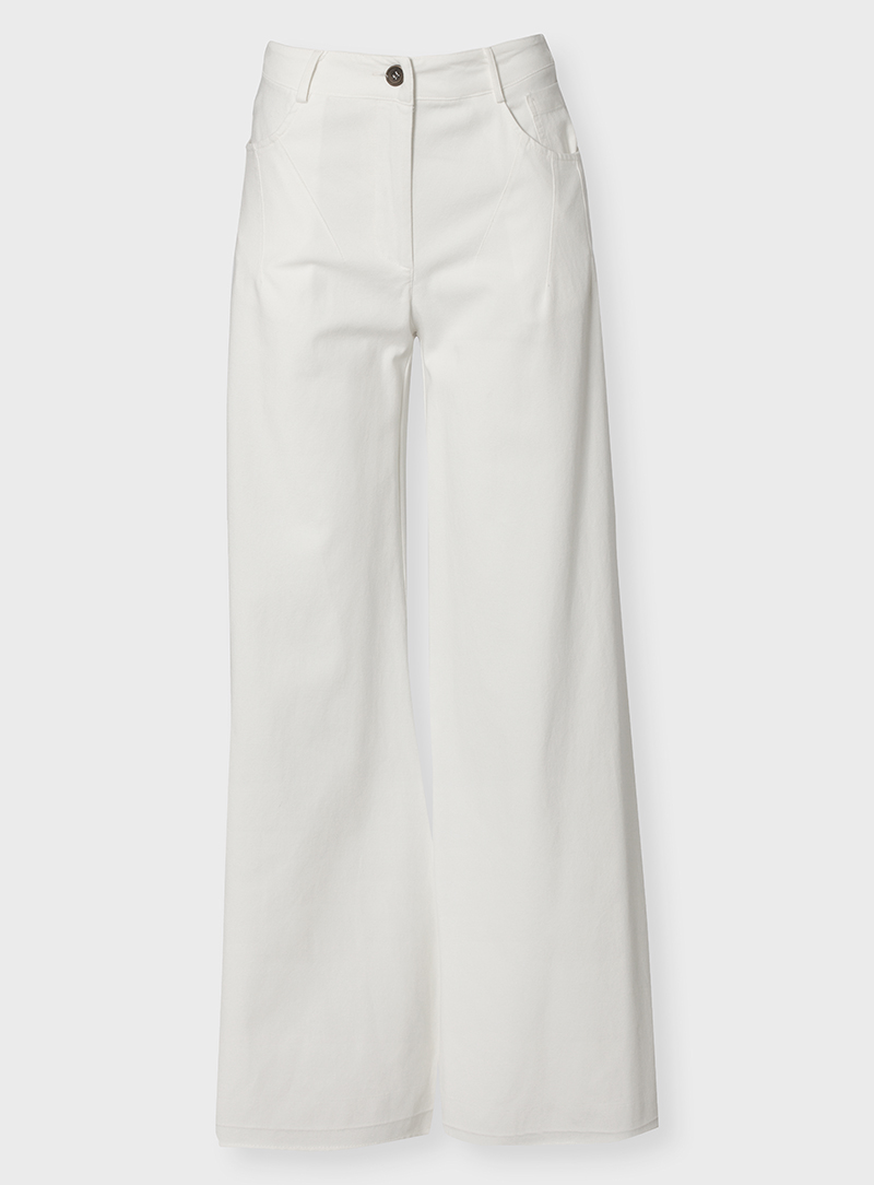 Zoya Cera Παντελόνι με Καμπάνα - Off White